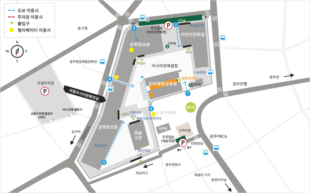 국립아시아문화전당 약도